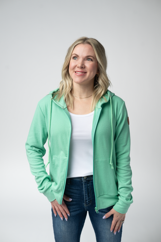 IN STOCK Fullzip Hoodie - Aquamarine