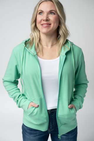 IN STOCK Fullzip Hoodie - Aquamarine