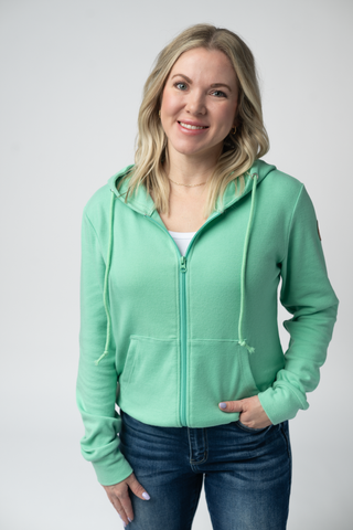 IN STOCK Fullzip Hoodie - Aquamarine