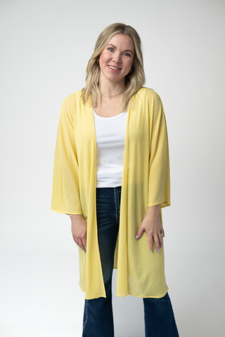 IN STOCK Ellie Cover-Up Kimono - Lemon