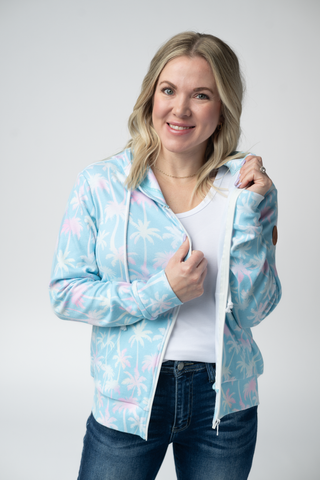IN STOCK Fullzip Hoodie - Aqua Palm