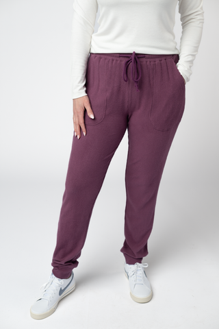 09.09 EN ROUTE Corrine Joggers - Plum
