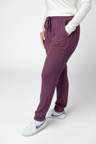 09.09 EN ROUTE Corrine Joggers - Plum