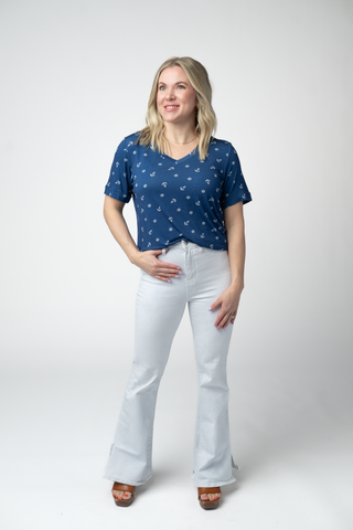 IN STOCK Sophie Top - Nautical Navy FINAL SALE