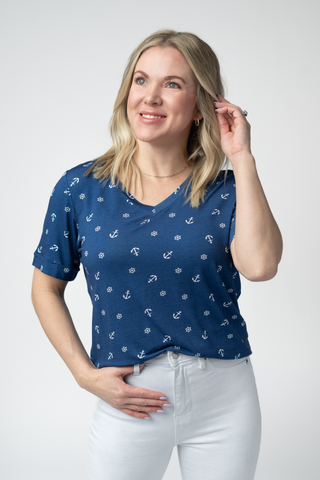 IN STOCK Sophie Top - Nautical Navy FINAL SALE