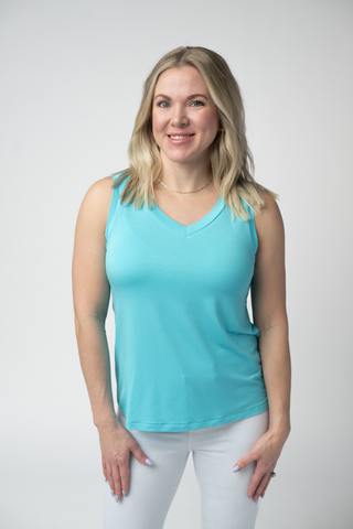IN STOCK Noelle Tank - Aqua