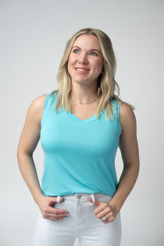 IN STOCK Noelle Tank - Aqua