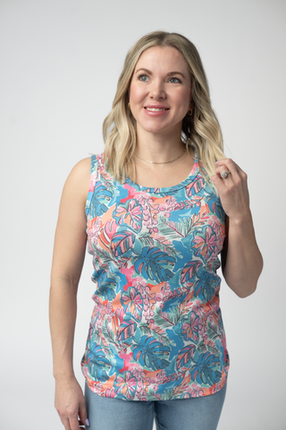 IN STOCK Ava Tank - Tropical Palm