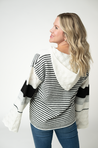 IN STOCK Monochrome Colorblock Hoodie