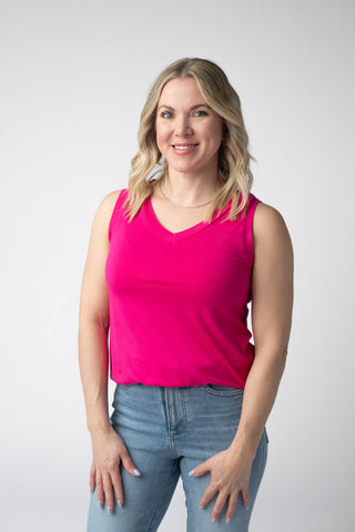 IN STOCK Noelle Tank - Hot Pink FINAL SALE