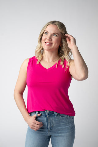 IN STOCK Noelle Tank - Hot Pink FINAL SALE