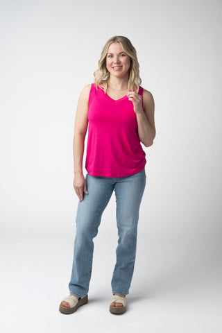 IN STOCK Noelle Tank - Hot Pink FINAL SALE