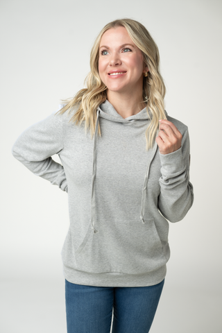 IN STOCK Hailey Hoodie - Light Grey