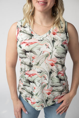 IN STOCK Noelle Tank - Flamingos