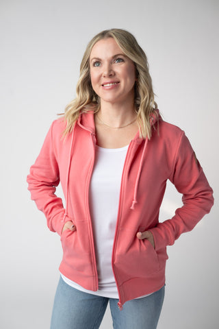 IN STOCK Fullzip Hoodie - Sunkissed Coral