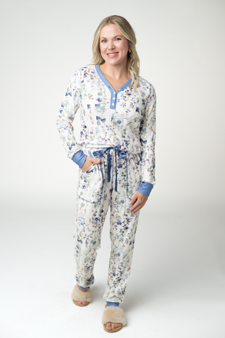IN STOCK Cozy Pajama Set - Olive Meadow