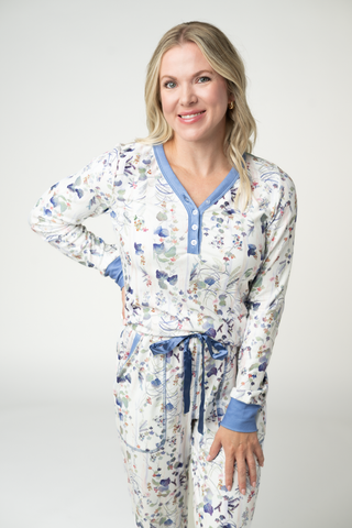 IN STOCK Cozy Pajama Set - Olive Meadow