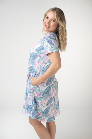 IN STOCK Alicia Dress - Tropical Leaf