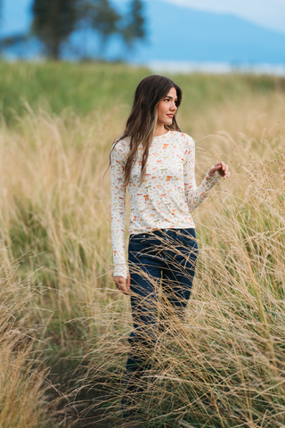 IN STOCK Blair Long Sleeve Top - Harvest Bows