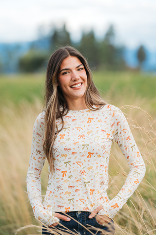 IN STOCK Blair Long Sleeve Top - Harvest Bows