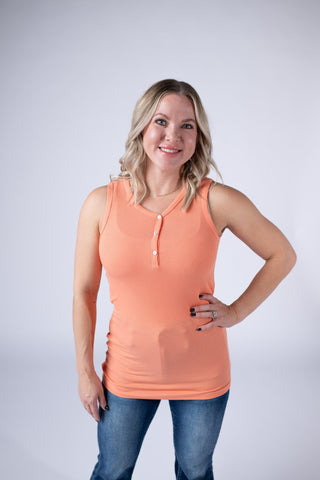 IN STOCK Addison Tank - Orange FINAL SALE