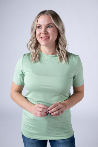 IN STOCK Blair Short Sleeve Top - Sage FINAL SALE