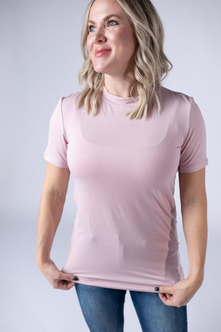 IN STOCK Blair Short Sleeve Top - Blush FINAL SALE