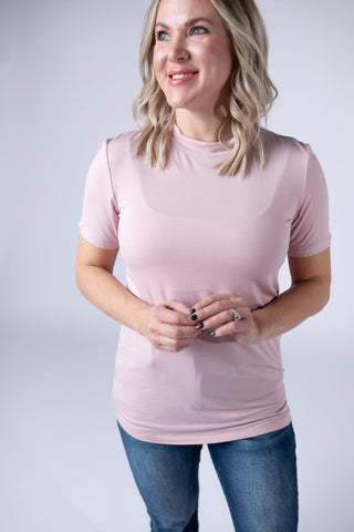 IN STOCK Blair Short Sleeve Top - Blush FINAL SALE