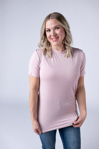 IN STOCK Blair Short Sleeve Top - Blush FINAL SALE