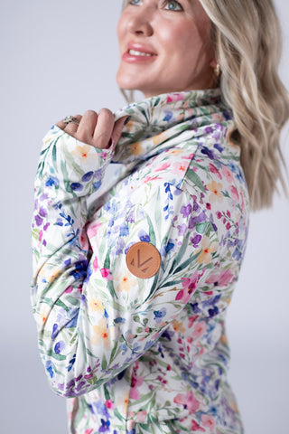 IN STOCK Soft Funnel Neck - Cottage Floral FINAL SALE