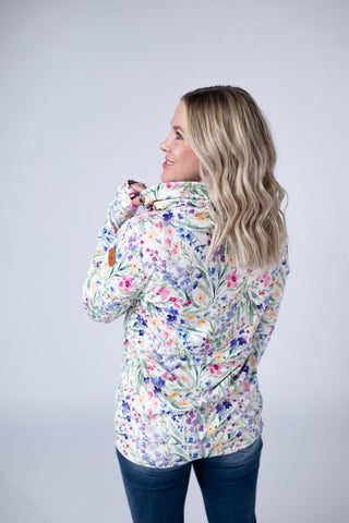 IN STOCK Soft Funnel Neck - Cottage Floral FINAL SALE