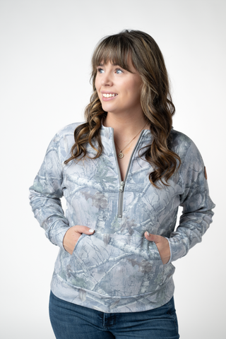 IN STOCK Shorter Halfzip Hoodie - Camo