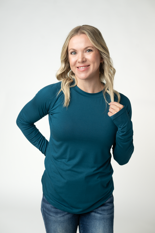 IN STOCK Blair Long Sleeve Top - Teal