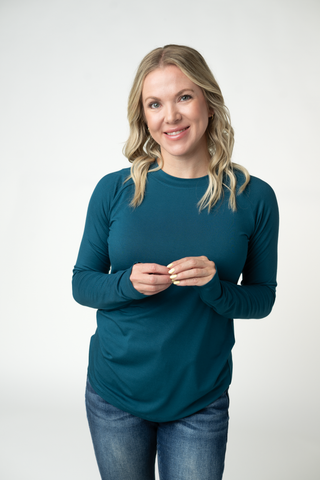 IN STOCK Blair Long Sleeve Top - Teal