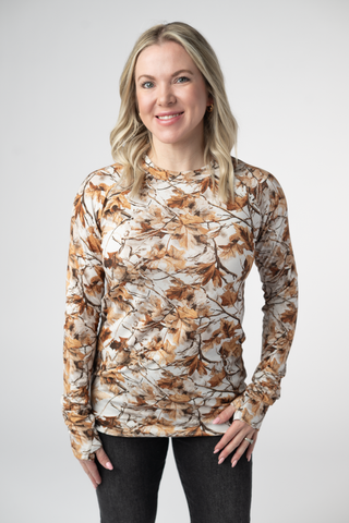 IN STOCK Blair Long Sleeve Top - Woodsy Camo