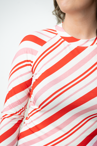 IN STOCK Blair Long Sleeve Top - Candy Cane