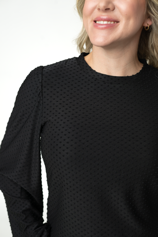 IN STOCK Miranda Dot Top - Black