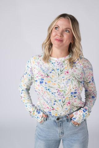 IN STOCK Blair Long Sleeve Top - Cottage Floral