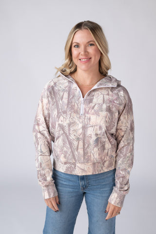 IN STOCK Camo Short Halfzip Hoodie