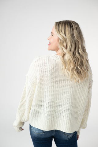 RTS Cable Knit Sweater - Ivory