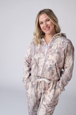 IN STOCK Camo Short Halfzip Hoodie