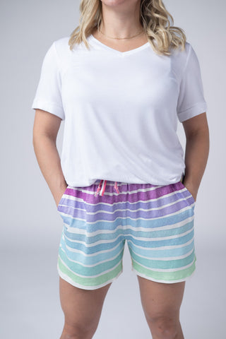 IN STOCK Jamie Shorts - Rainbow Stripes