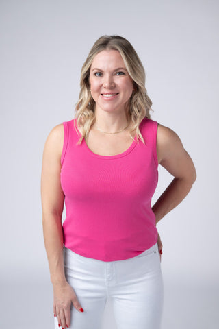 IN STOCK Ava Tank - Hot Pink FINAL SALE