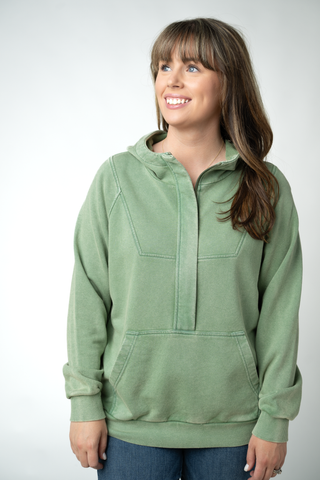 IN STOCK Ryker Vintage Wash Hoodie- Olive