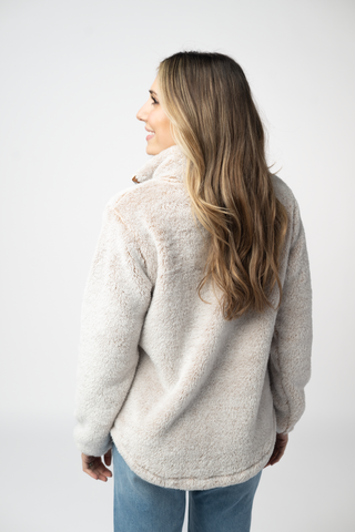 09.02 EN ROUTE Ryan 1/4 Zip Sherpa - Camel