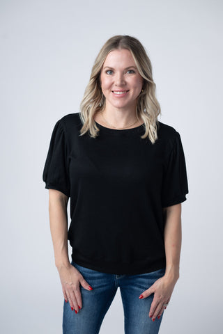IN STOCK Katie Cozy Top - Black FINAL SALE