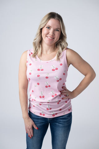IN STOCK Ava Tank - Cherries FINAL SALE