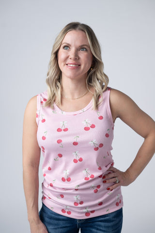 IN STOCK Ava Tank - Cherries FINAL SALE