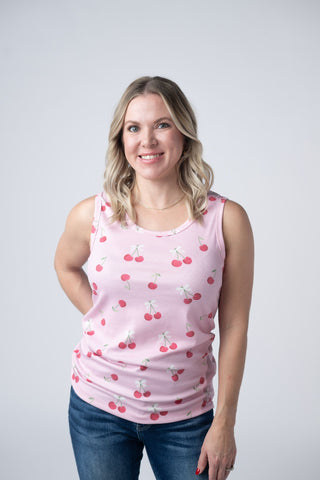IN STOCK Ava Tank - Cherries FINAL SALE