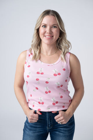 IN STOCK Ava Tank - Cherries FINAL SALE